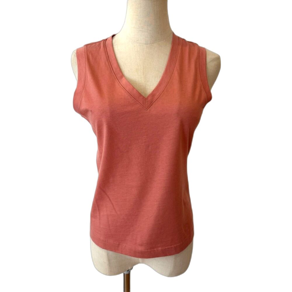 Banana Republic Factory V-Neck Sleeveless Top Tank Desert Sand XS